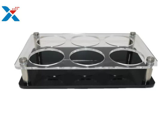 खरीदें 2mm ऐक्रेलिक शीट ट्रांसपेरेंट 6 छेद स्टैंड्स कप होल्डर online manufacture