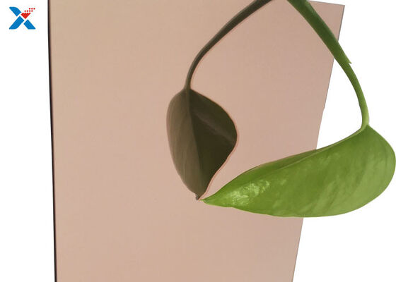 सीई एसजीएस आईएसओ 9 001 एक्रिलिक मिरर शीट गुलाब सोना अनुकूलित काटना