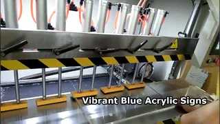 आश्चर्यजनक संकेतों के लिए नीली ऐक्रेलिक शीट